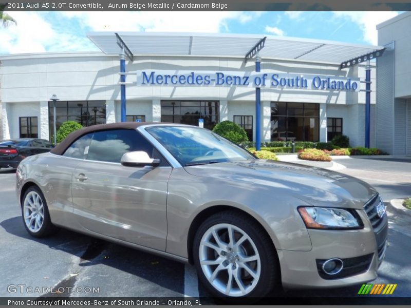 Aurum Beige Metallic / Cardamom Beige 2011 Audi A5 2.0T Convertible