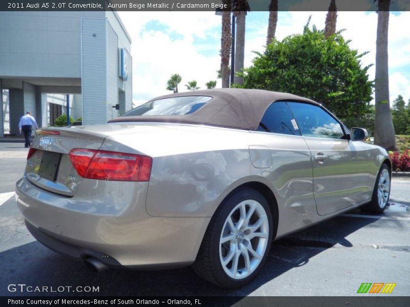 Aurum Beige Metallic / Cardamom Beige 2011 Audi A5 2.0T Convertible