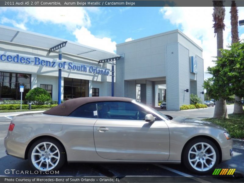 Aurum Beige Metallic / Cardamom Beige 2011 Audi A5 2.0T Convertible