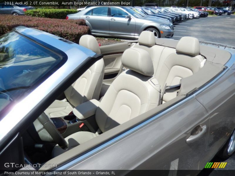 Aurum Beige Metallic / Cardamom Beige 2011 Audi A5 2.0T Convertible