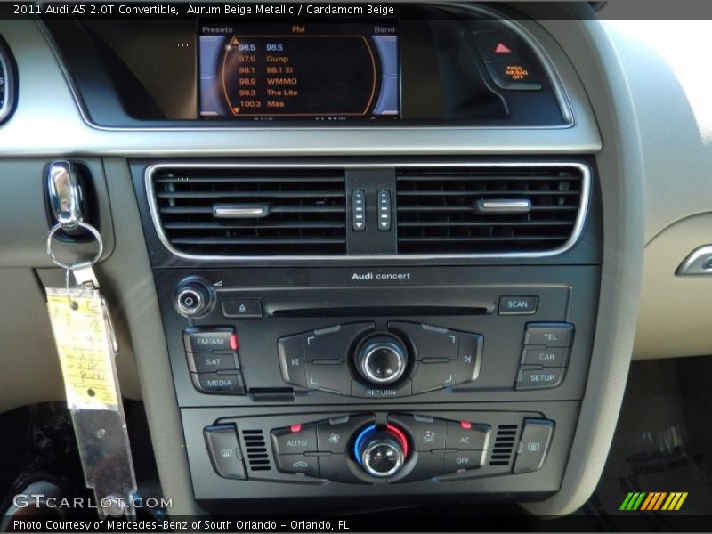 Controls of 2011 A5 2.0T Convertible