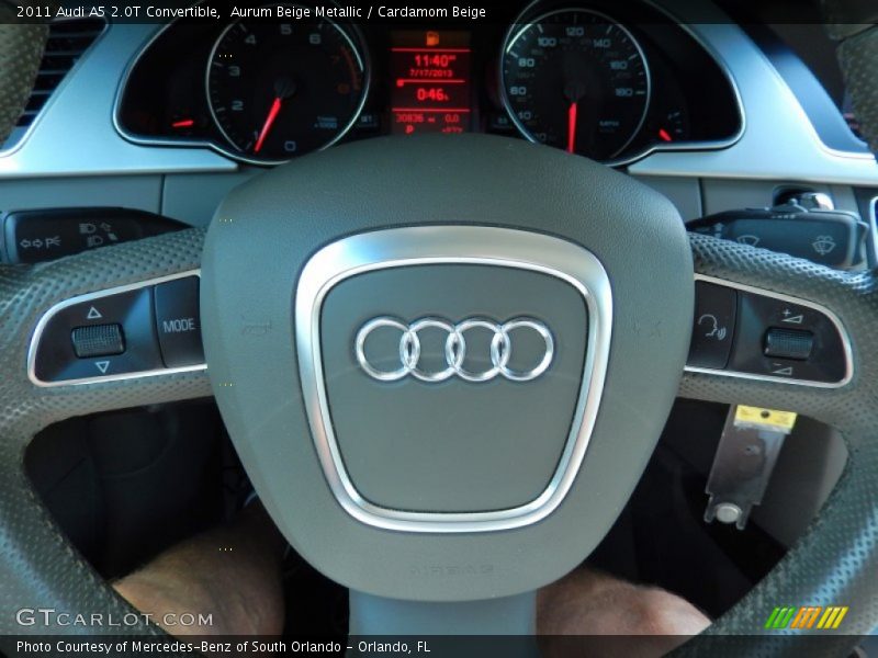 Aurum Beige Metallic / Cardamom Beige 2011 Audi A5 2.0T Convertible