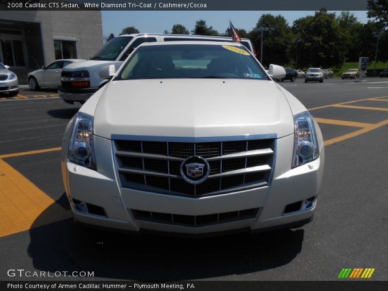 White Diamond Tri-Coat / Cashmere/Cocoa 2008 Cadillac CTS Sedan