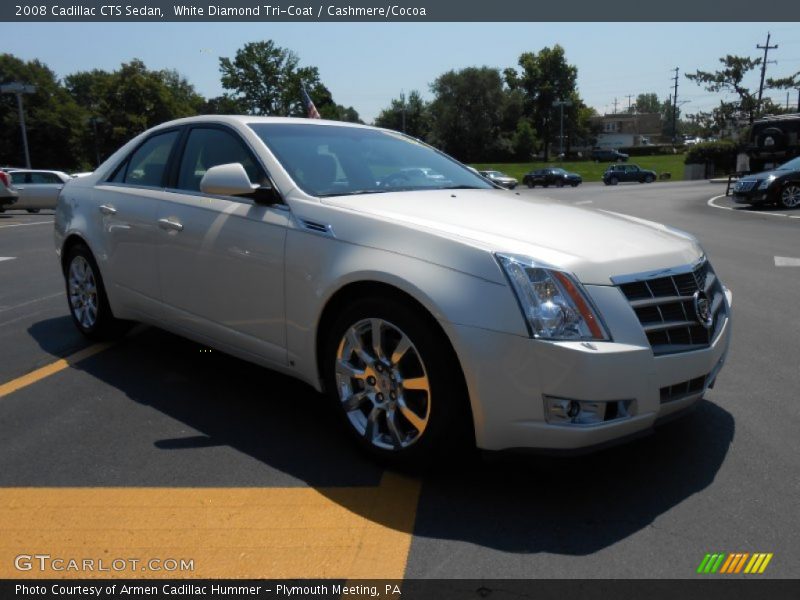 White Diamond Tri-Coat / Cashmere/Cocoa 2008 Cadillac CTS Sedan