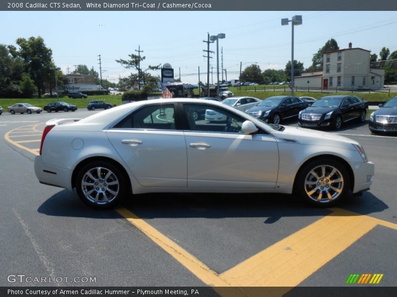White Diamond Tri-Coat / Cashmere/Cocoa 2008 Cadillac CTS Sedan