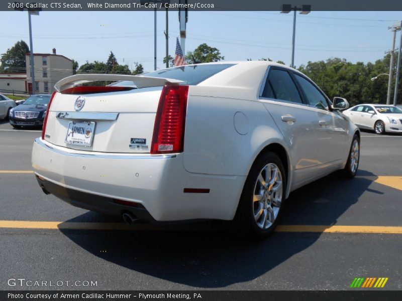 White Diamond Tri-Coat / Cashmere/Cocoa 2008 Cadillac CTS Sedan