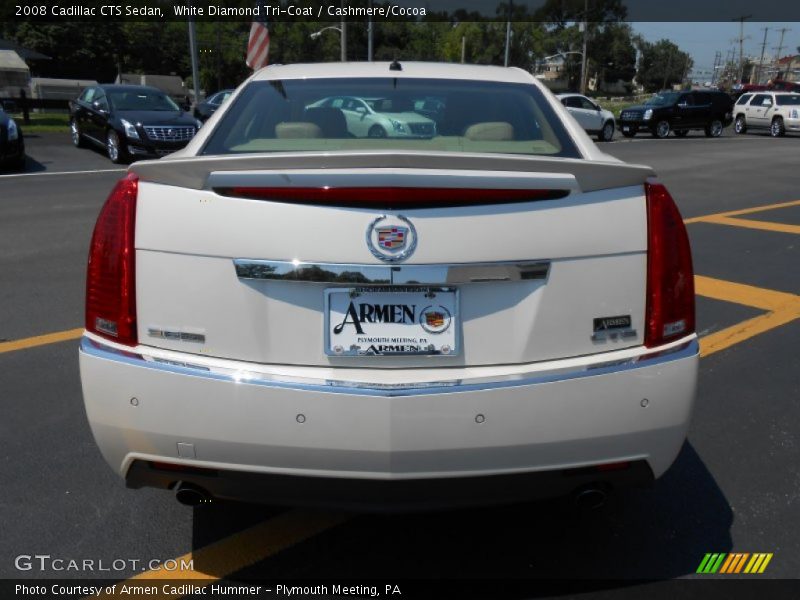 White Diamond Tri-Coat / Cashmere/Cocoa 2008 Cadillac CTS Sedan