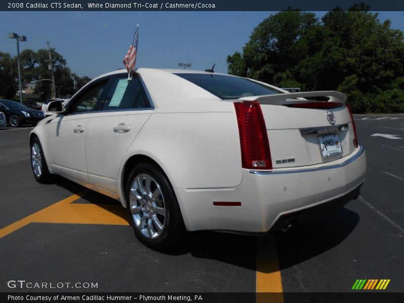 White Diamond Tri-Coat / Cashmere/Cocoa 2008 Cadillac CTS Sedan