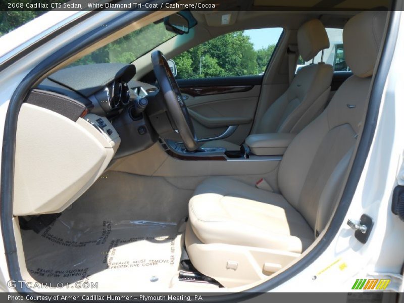 White Diamond Tri-Coat / Cashmere/Cocoa 2008 Cadillac CTS Sedan