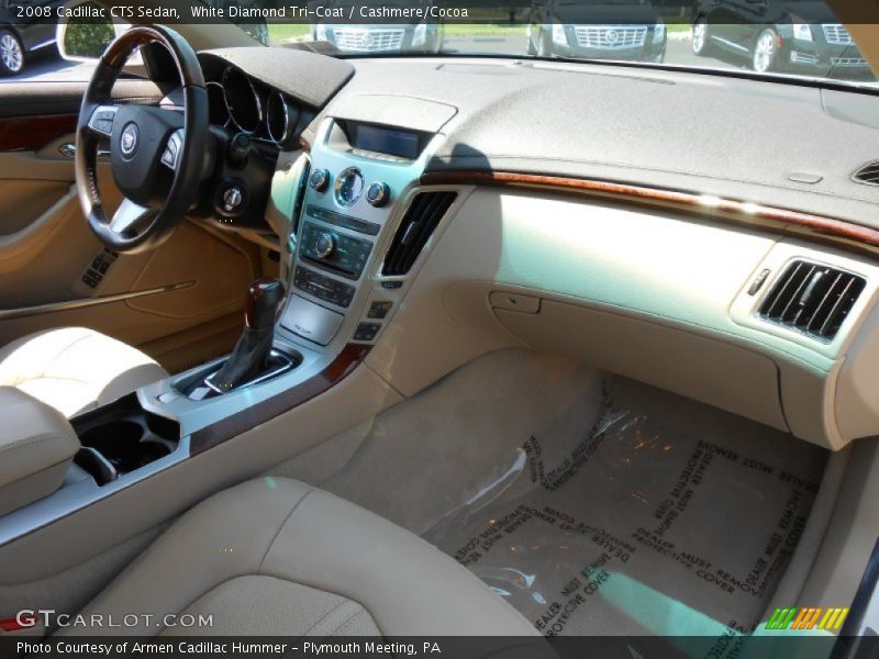 White Diamond Tri-Coat / Cashmere/Cocoa 2008 Cadillac CTS Sedan