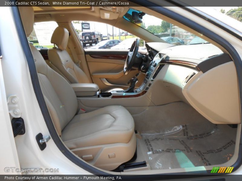 White Diamond Tri-Coat / Cashmere/Cocoa 2008 Cadillac CTS Sedan