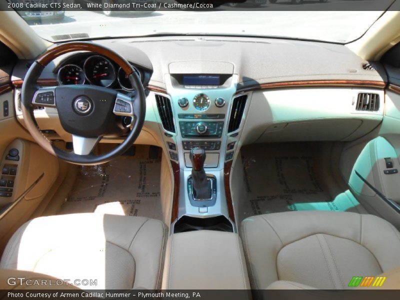 White Diamond Tri-Coat / Cashmere/Cocoa 2008 Cadillac CTS Sedan