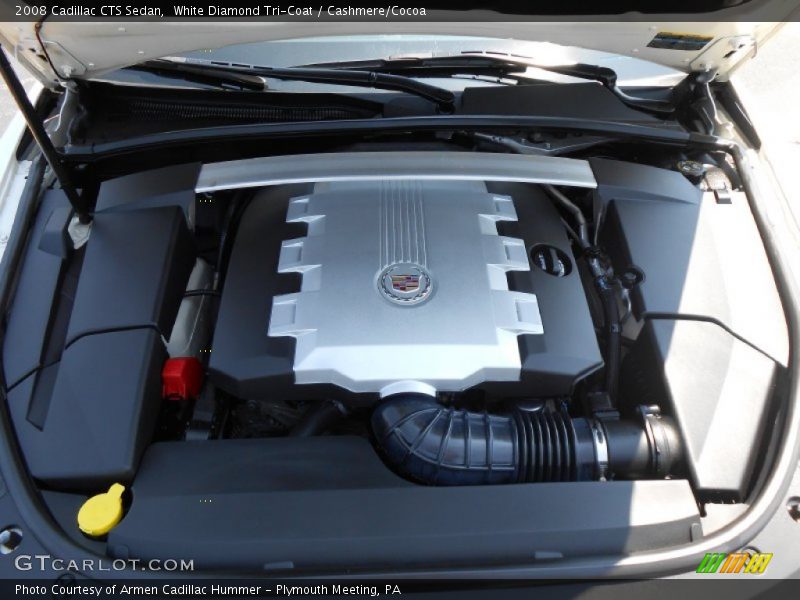 White Diamond Tri-Coat / Cashmere/Cocoa 2008 Cadillac CTS Sedan