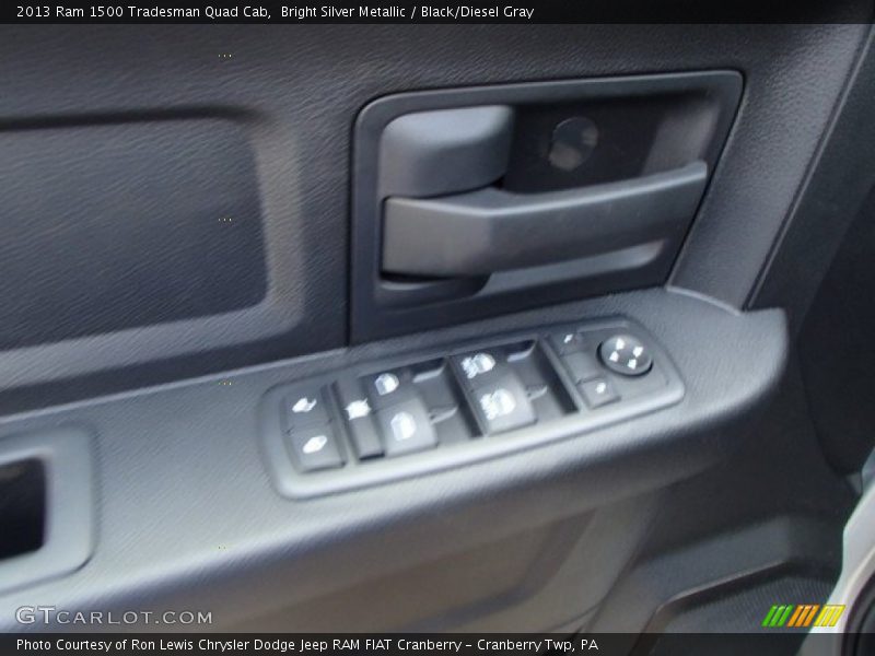 Bright Silver Metallic / Black/Diesel Gray 2013 Ram 1500 Tradesman Quad Cab