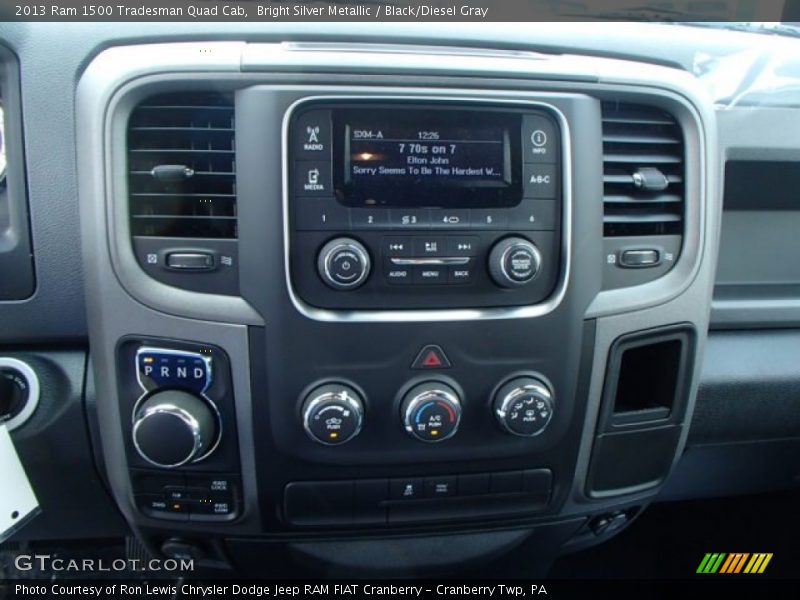 Bright Silver Metallic / Black/Diesel Gray 2013 Ram 1500 Tradesman Quad Cab