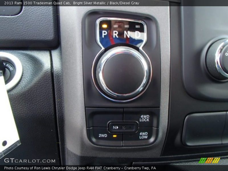 Bright Silver Metallic / Black/Diesel Gray 2013 Ram 1500 Tradesman Quad Cab
