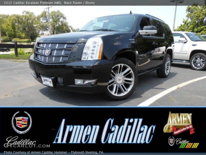Black Raven / Ebony 2013 Cadillac Escalade Premium AWD