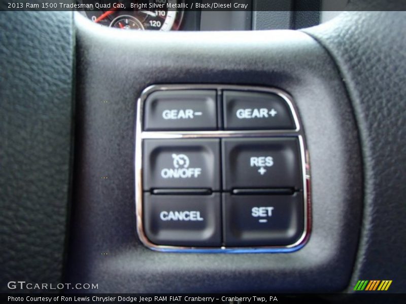 Bright Silver Metallic / Black/Diesel Gray 2013 Ram 1500 Tradesman Quad Cab