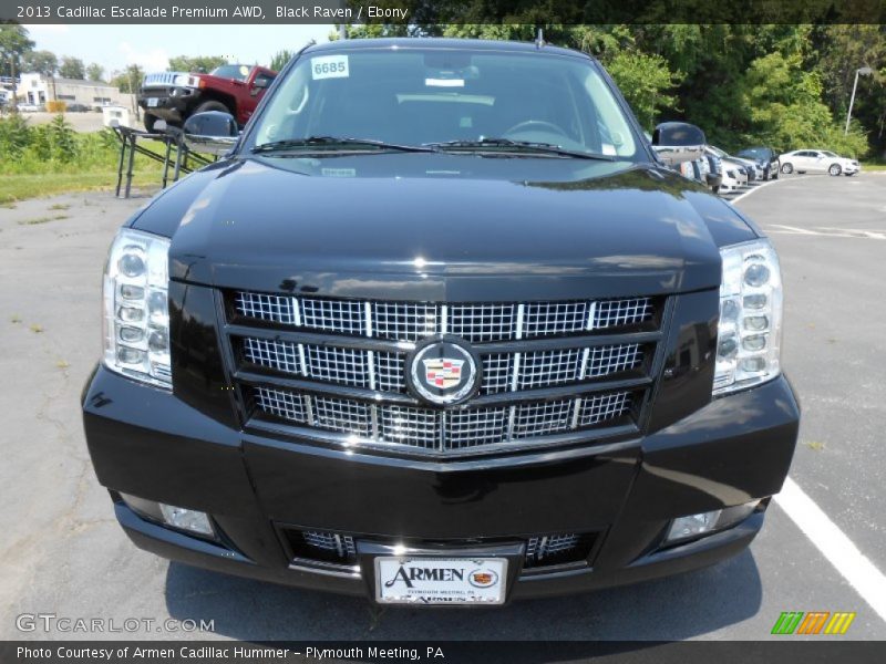 Black Raven / Ebony 2013 Cadillac Escalade Premium AWD