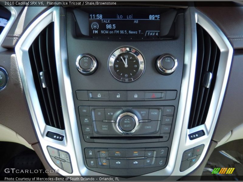 Platinum Ice Tricoat / Shale/Brownstone 2010 Cadillac SRX V6
