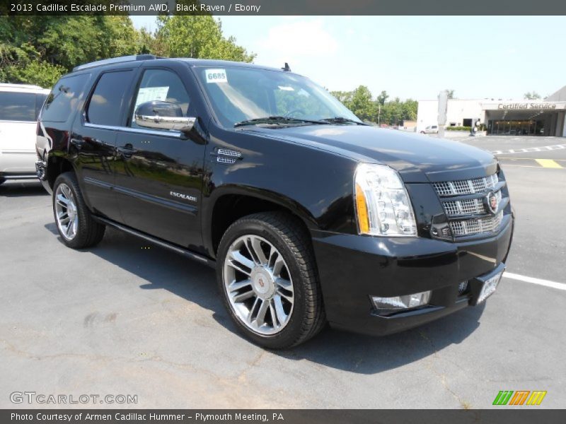 Black Raven / Ebony 2013 Cadillac Escalade Premium AWD