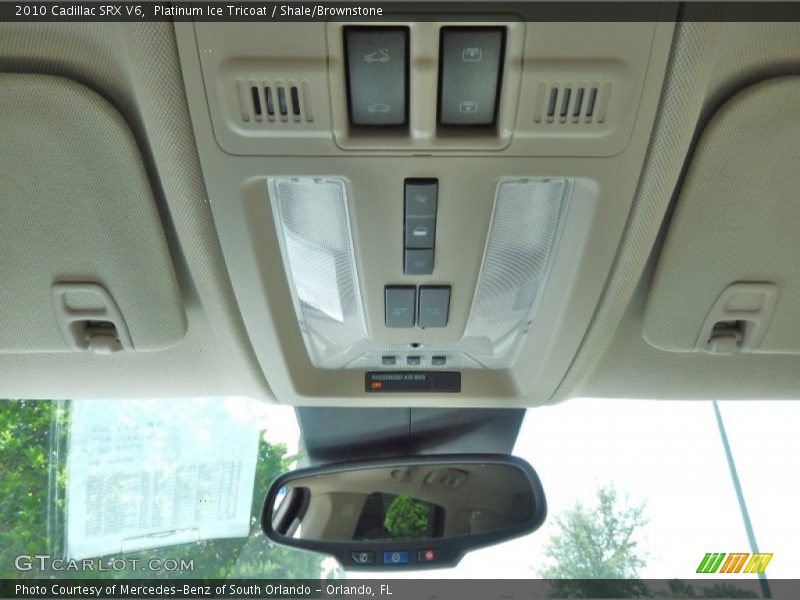 Platinum Ice Tricoat / Shale/Brownstone 2010 Cadillac SRX V6
