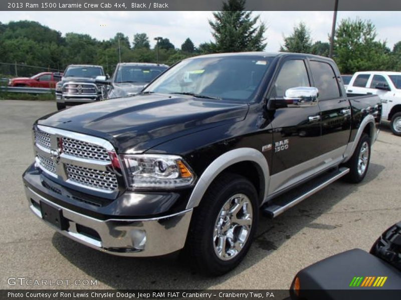 Black / Black 2013 Ram 1500 Laramie Crew Cab 4x4