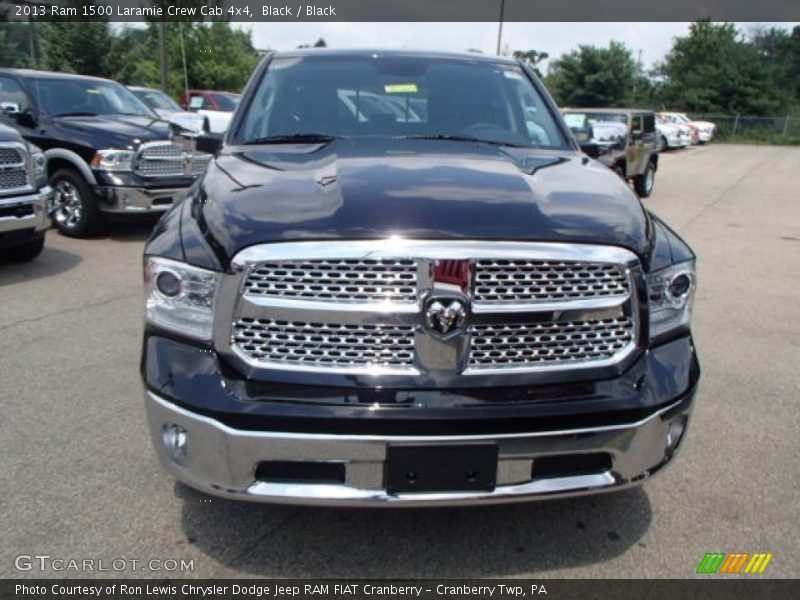 Black / Black 2013 Ram 1500 Laramie Crew Cab 4x4