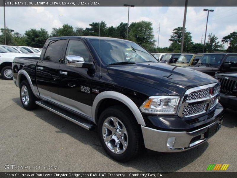 Black / Black 2013 Ram 1500 Laramie Crew Cab 4x4