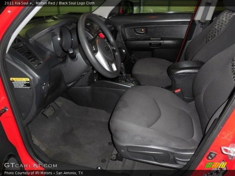Molten Red / Black Soul Logo Cloth 2011 Kia Soul +