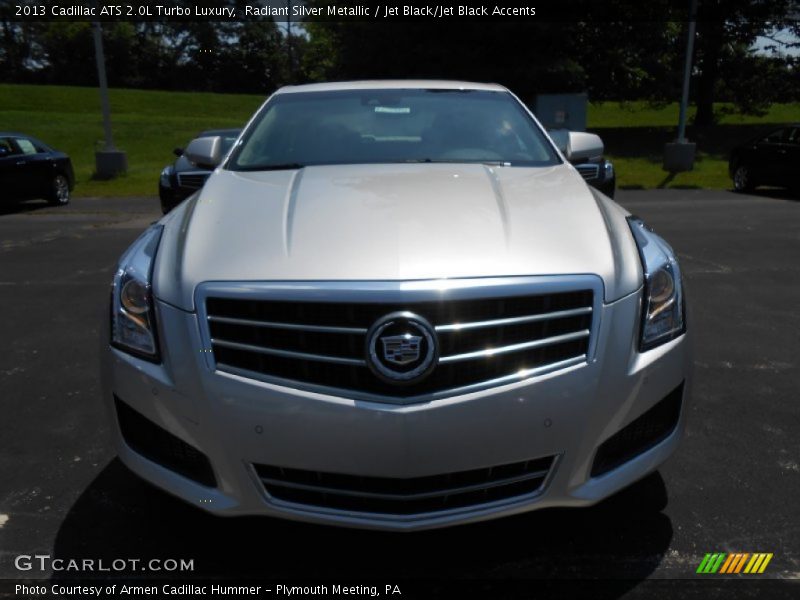 Radiant Silver Metallic / Jet Black/Jet Black Accents 2013 Cadillac ATS 2.0L Turbo Luxury