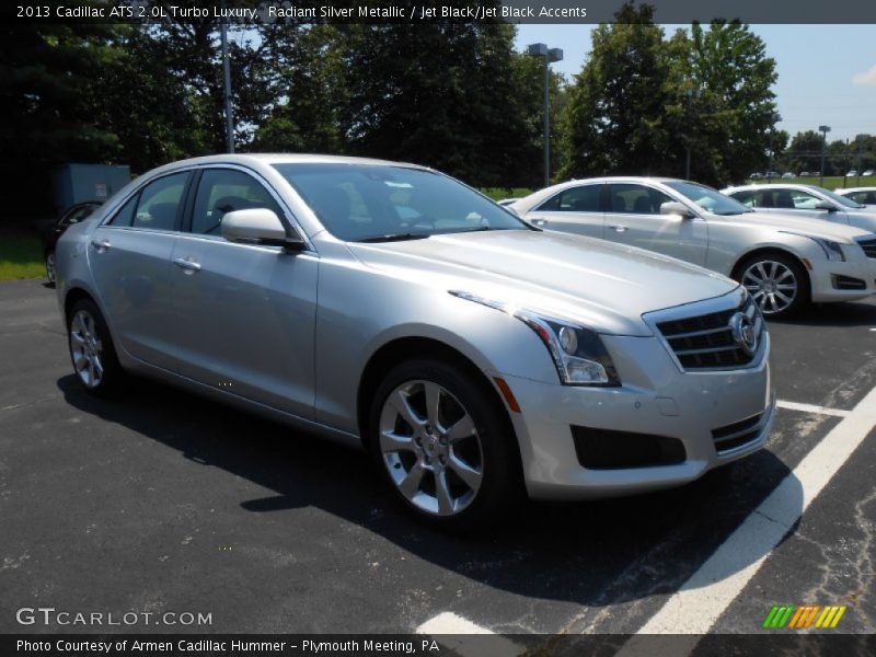 Radiant Silver Metallic / Jet Black/Jet Black Accents 2013 Cadillac ATS 2.0L Turbo Luxury