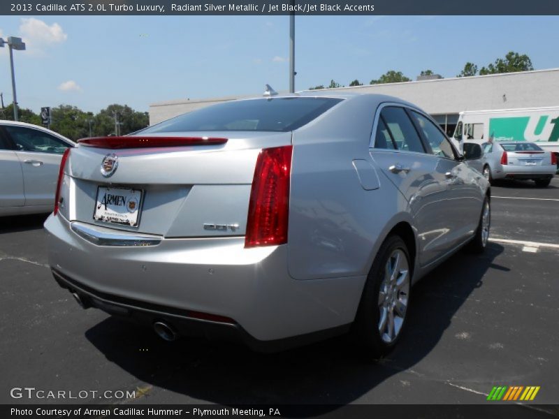 Radiant Silver Metallic / Jet Black/Jet Black Accents 2013 Cadillac ATS 2.0L Turbo Luxury