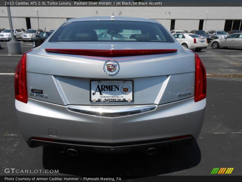 Radiant Silver Metallic / Jet Black/Jet Black Accents 2013 Cadillac ATS 2.0L Turbo Luxury