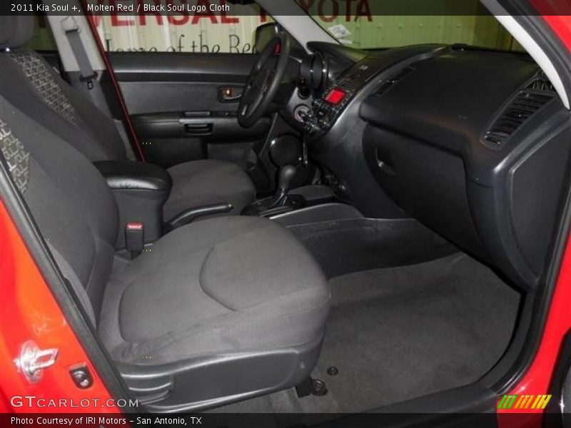 Molten Red / Black Soul Logo Cloth 2011 Kia Soul +