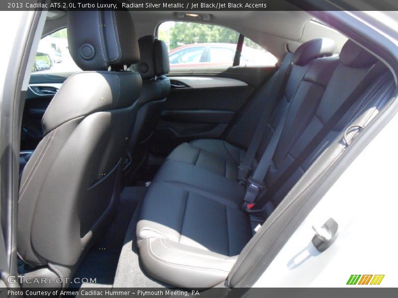 Radiant Silver Metallic / Jet Black/Jet Black Accents 2013 Cadillac ATS 2.0L Turbo Luxury