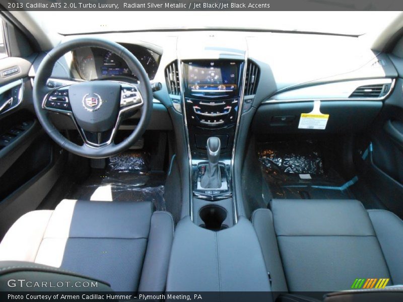 Radiant Silver Metallic / Jet Black/Jet Black Accents 2013 Cadillac ATS 2.0L Turbo Luxury