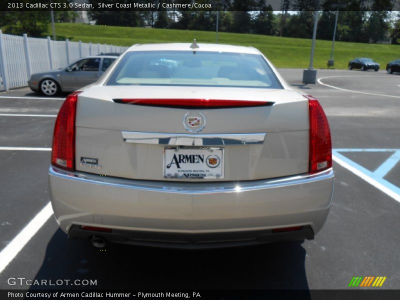 Silver Coast Metallic / Cashmere/Cocoa 2013 Cadillac CTS 3.0 Sedan