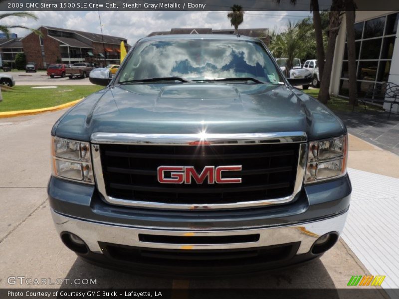 Stealth Gray Metallic / Ebony 2009 GMC Sierra 1500 SLE Crew Cab