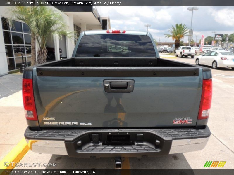 Stealth Gray Metallic / Ebony 2009 GMC Sierra 1500 SLE Crew Cab