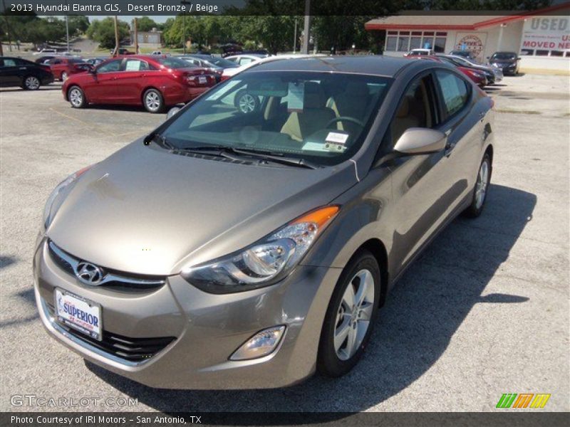 Desert Bronze / Beige 2013 Hyundai Elantra GLS