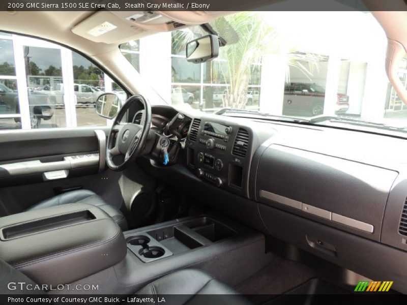 Stealth Gray Metallic / Ebony 2009 GMC Sierra 1500 SLE Crew Cab