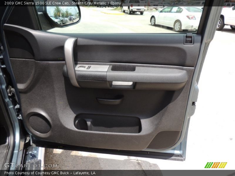 Stealth Gray Metallic / Ebony 2009 GMC Sierra 1500 SLE Crew Cab