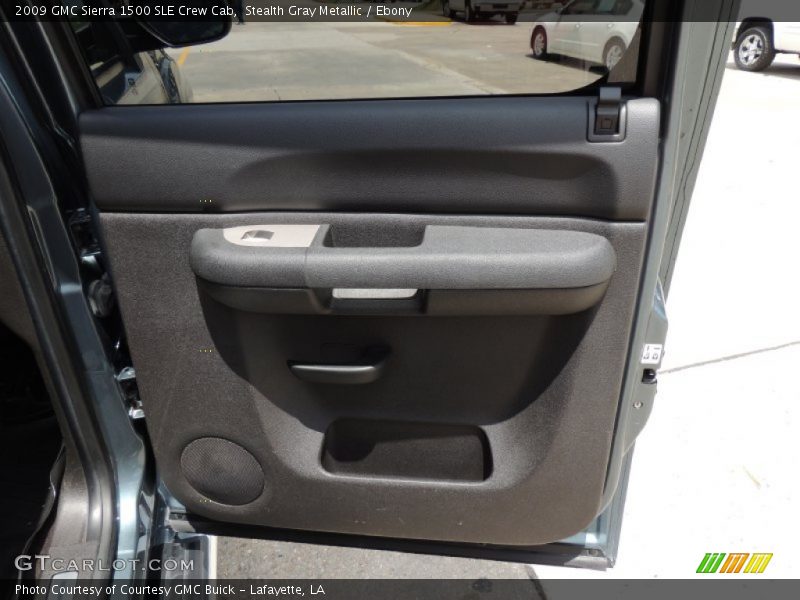 Stealth Gray Metallic / Ebony 2009 GMC Sierra 1500 SLE Crew Cab