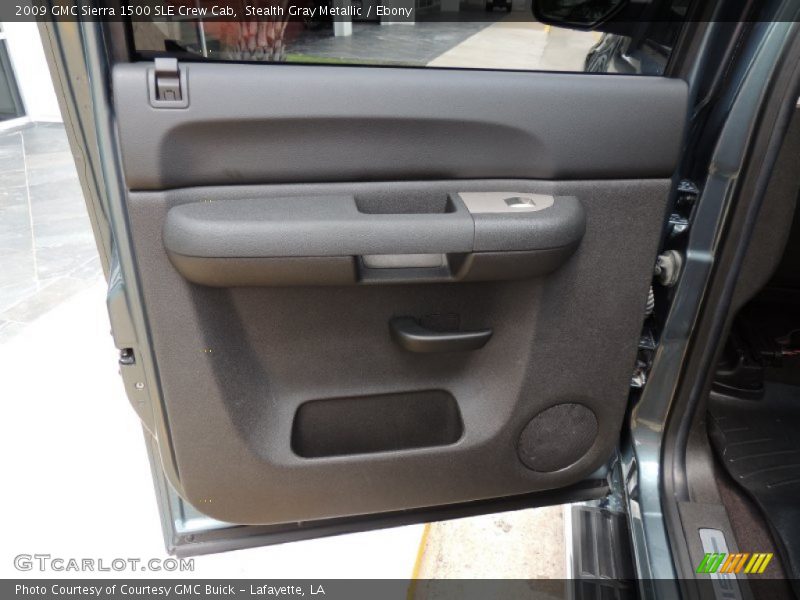 Stealth Gray Metallic / Ebony 2009 GMC Sierra 1500 SLE Crew Cab