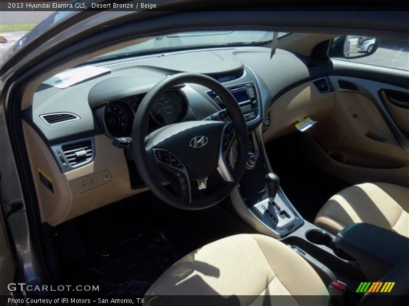 Desert Bronze / Beige 2013 Hyundai Elantra GLS