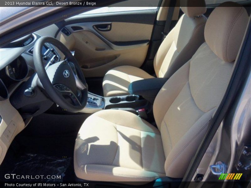 Desert Bronze / Beige 2013 Hyundai Elantra GLS