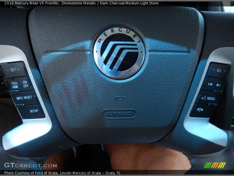 Smokestone Metallic / Dark Charcoal/Medium Light Stone 2010 Mercury Milan V6 Premier