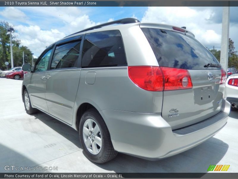 Silver Shadow Pearl / Stone 2010 Toyota Sienna XLE
