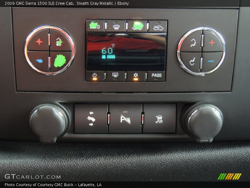 Stealth Gray Metallic / Ebony 2009 GMC Sierra 1500 SLE Crew Cab